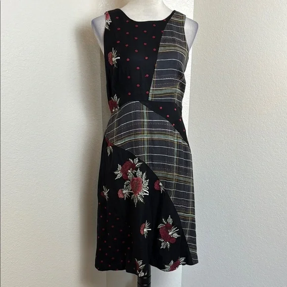 Anthropologie X Mauve Patterned Bliss Dress Size 6 NWOT - Picture 3 of 10